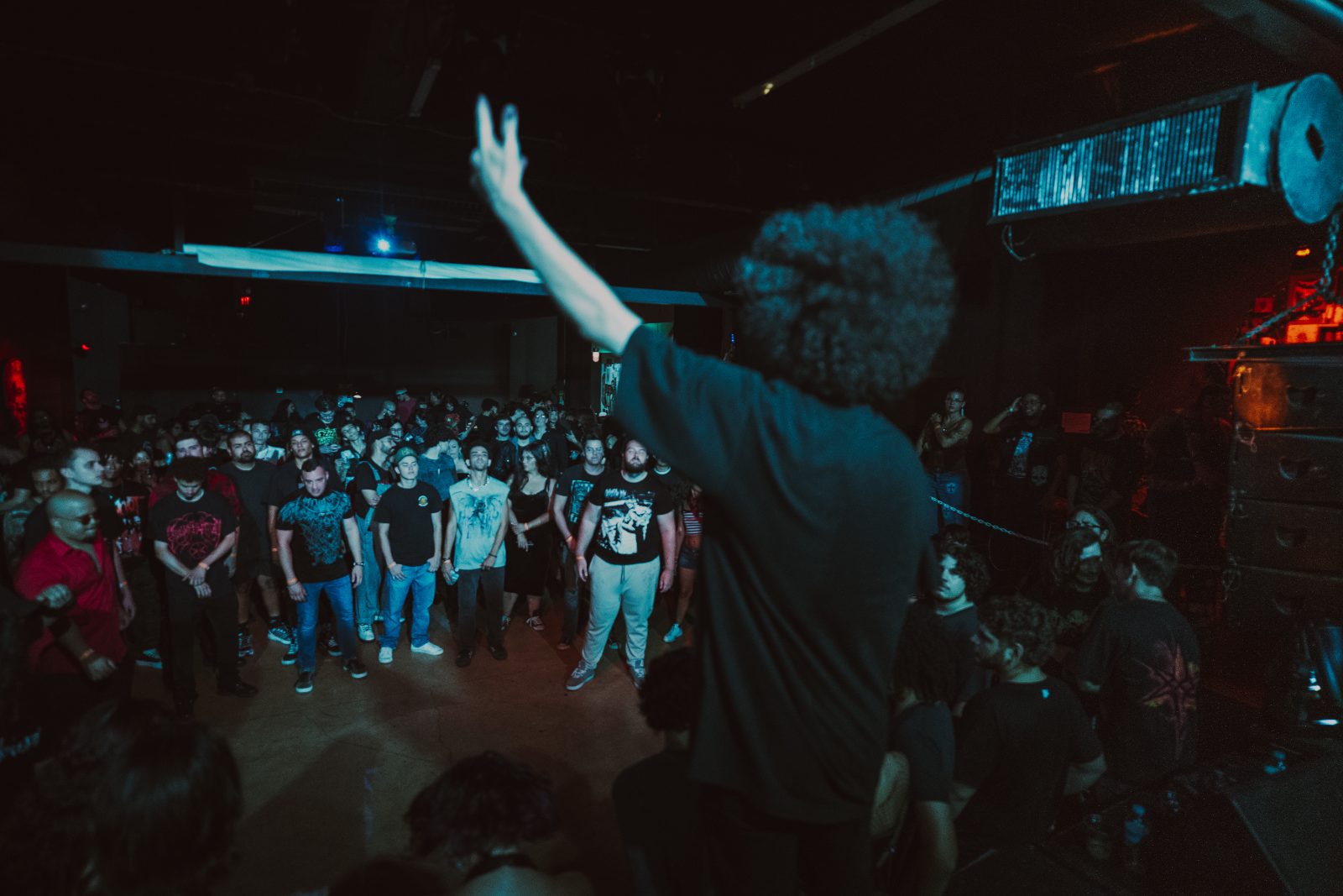 Bencore facing a live crowd in Puerto Rico